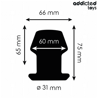 ADDICTED TOYS - PLUG ANAL CREUX EXTRÊME TAILLE S 7,5 CM - 7eme ciel