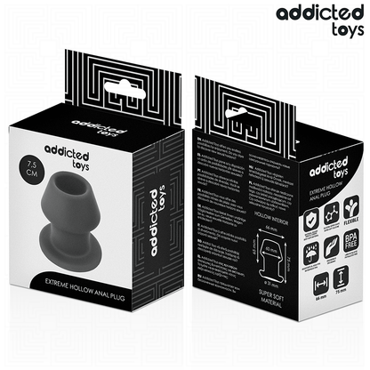 ADDICTED TOYS - PLUG ANAL CREUX EXTRÊME TAILLE S 7,5 CM - 7eme ciel