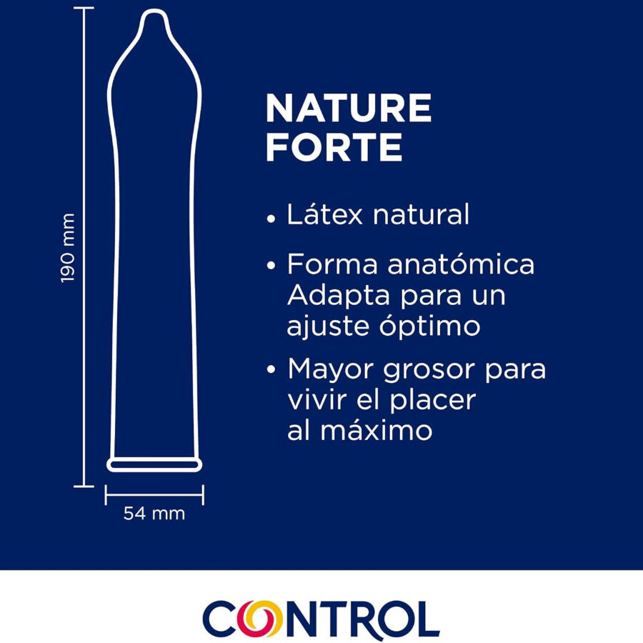 CONTROL - PRÉSERVATIFS NATURE FORTE 144 UNITÉS - 7eme ciel