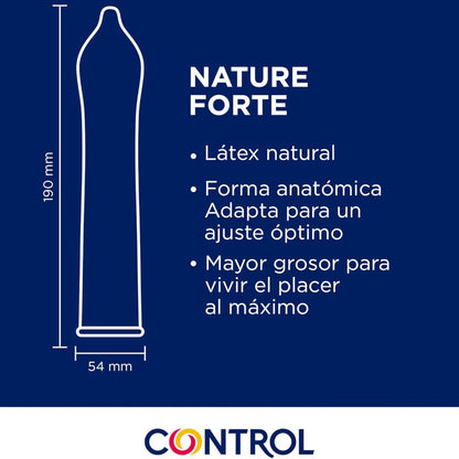CONTROL - PRÉSERVATIFS NATURE FORTE 144 UNITÉS - 7eme ciel