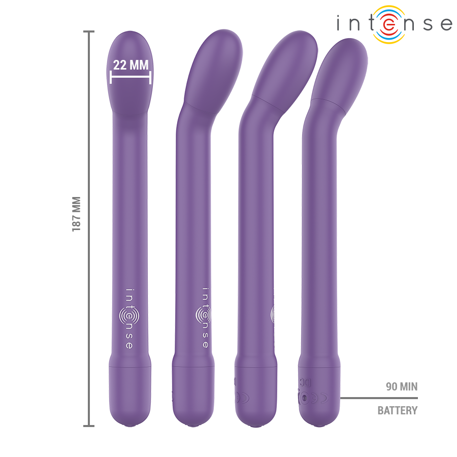 INTENSE - STIMULATEUR DE POINT G RECHARGEABLE KARLIE VIOLET - 7eme ciel