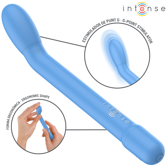 INTENSE - STIMULATEUR DE POINT G RECHARGEABLE KARLIE BLEU - 7eme ciel