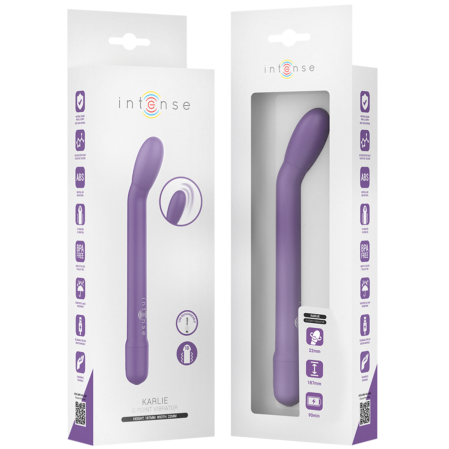 INTENSE - STIMULATEUR DE POINT G RECHARGEABLE KARLIE VIOLET - 7eme ciel