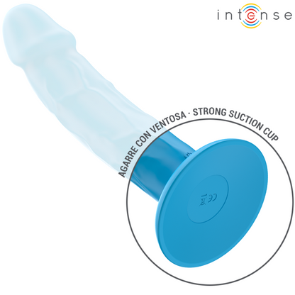 INTENSE - PHOEBE VIBRATEUR RÉALISTE 10 VIBRATIONS TÉLÉCOMMANDE BLEU - 7eme ciel