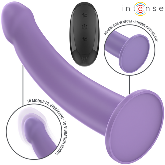 INTENSE - EDDIE VIBRATEUR 17,5 CM 10 VIBRATIONS VIOLET TÉLÉCOMMANDE - 7eme ciel