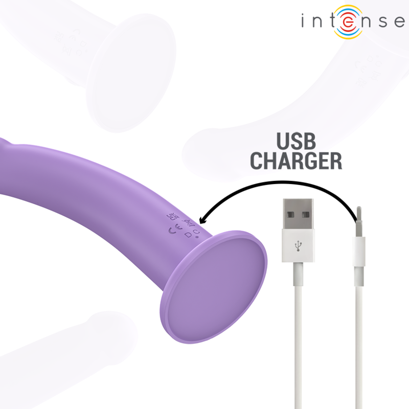 INTENSE - EDDIE VIBRATEUR 17,5 CM 10 VIBRATIONS VIOLET TÉLÉCOMMANDE - 7eme ciel