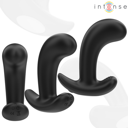 INTENSE - CHANDLER ANAL PLUG 10 VIBRATIONS NOIR TÉLÉCOMMANDE - 7eme ciel