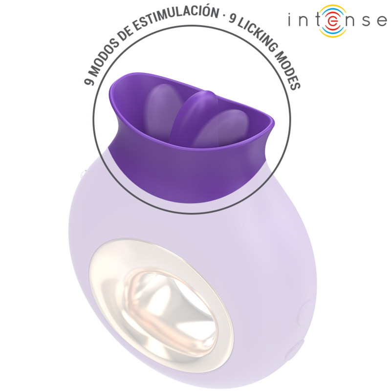 INTENSE - TULI STIMULATEUR CLITORIS 9 VIBRATIONS & 9 OSCILLATIONS VIOLET - 7eme ciel