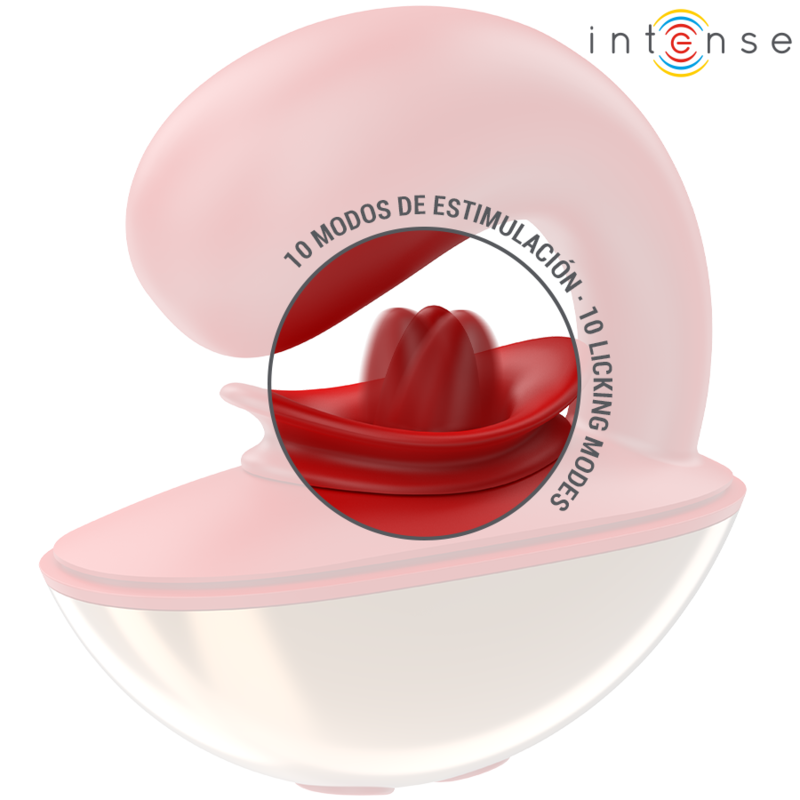 INTENSE - VIBRATEUR & STIMULATEUR MARIAH EN FORME DE U 10 VIBRATIONS ROUGE - 7eme ciel