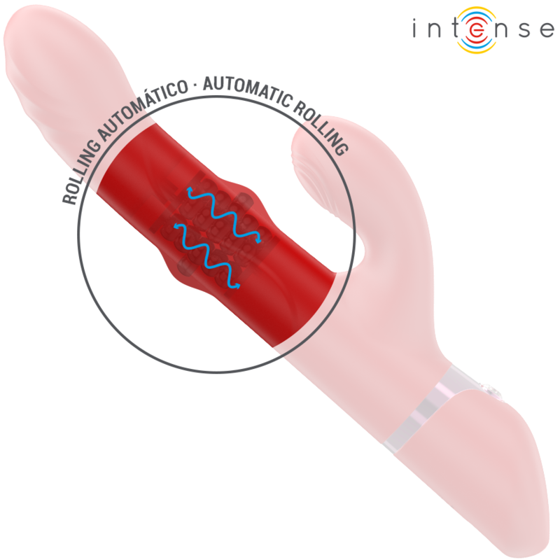 INTENSE - LELE VIBRATEUR MULTIFONCTION ROTATIF & OSCILLANT & STIMULANT ROUGE - 7eme ciel