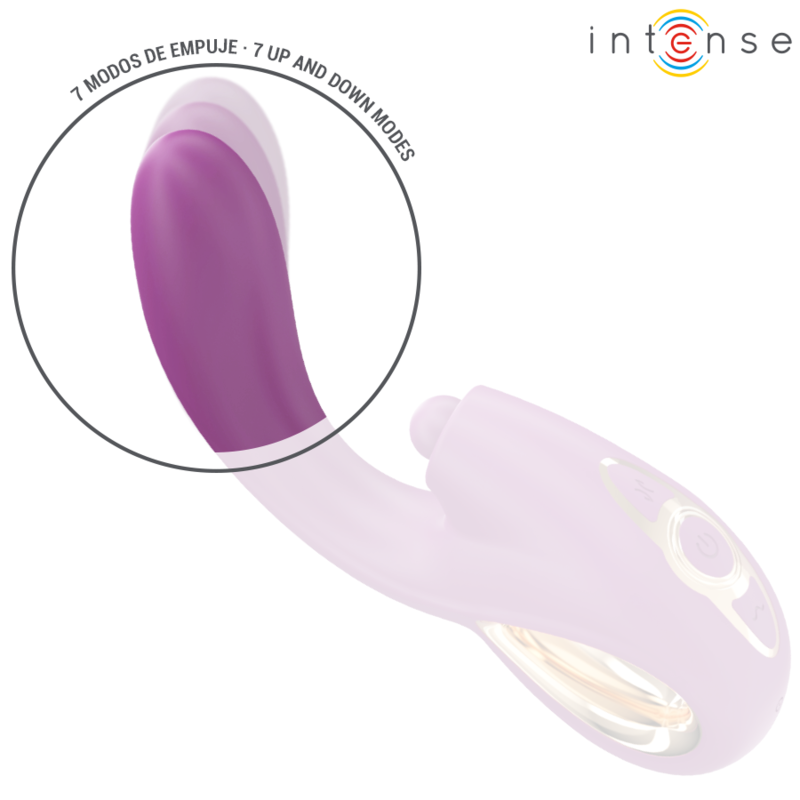 INTENSE - LALI VIBRATEUR MULTIFONCTION POINT G TAPPING & THRUST & VIBRATION VIOLET - 7eme ciel