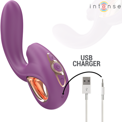 INTENSE - LALI VIBRATEUR MULTIFONCTION POINT G TAPPING & THRUST & VIBRATION VIOLET - 7eme ciel