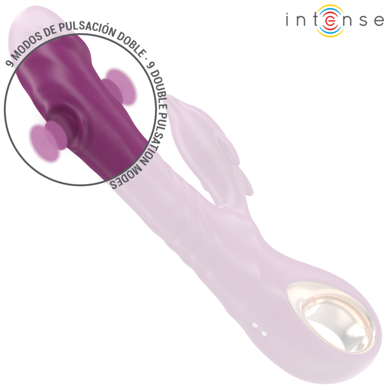 INTENSE - HALLE VIBRATEUR MULTIFONCTION AVEC LANGUE STIMULANTE DAUPHIN VIOLET - 7eme ciel