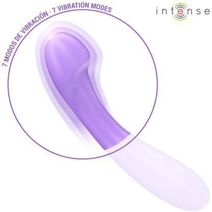 INTENSE - BECKY VIBRATEUR 19 CM CHAUFFANT 7 VIBRATIONS VIOLET - 7eme ciel