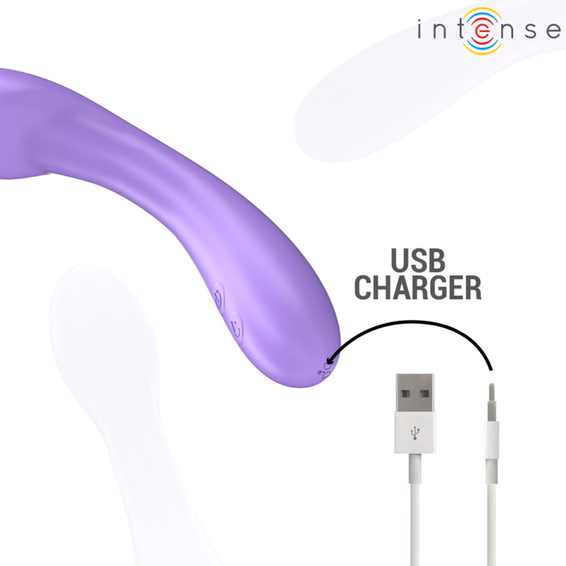 INTENSE - BECKY VIBRATEUR 19 CM CHAUFFANT 7 VIBRATIONS VIOLET - 7eme ciel