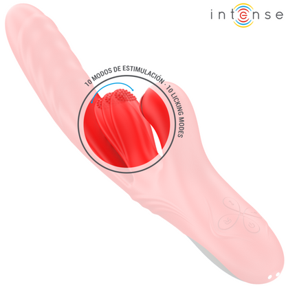 INTENSE - ROSALIA VIBRATEUR MULTIFONCTION 3 EN 1 ROUGE - 7eme ciel