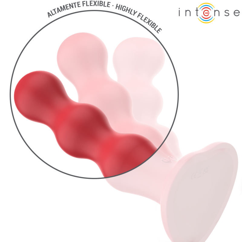 INTENSE - CODY VIBRATEUR AVEC VENTOUSE TÉLÉCOMMANDE ROUGE - 7eme ciel