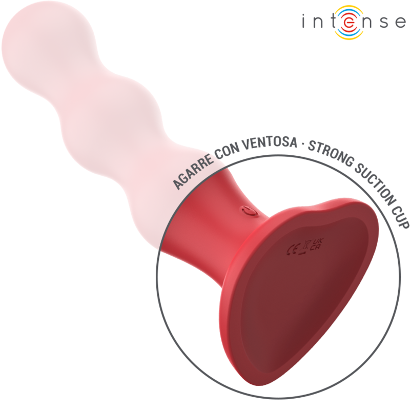 INTENSE - CODY VIBRATEUR AVEC VENTOUSE TÉLÉCOMMANDE ROUGE - 7eme ciel