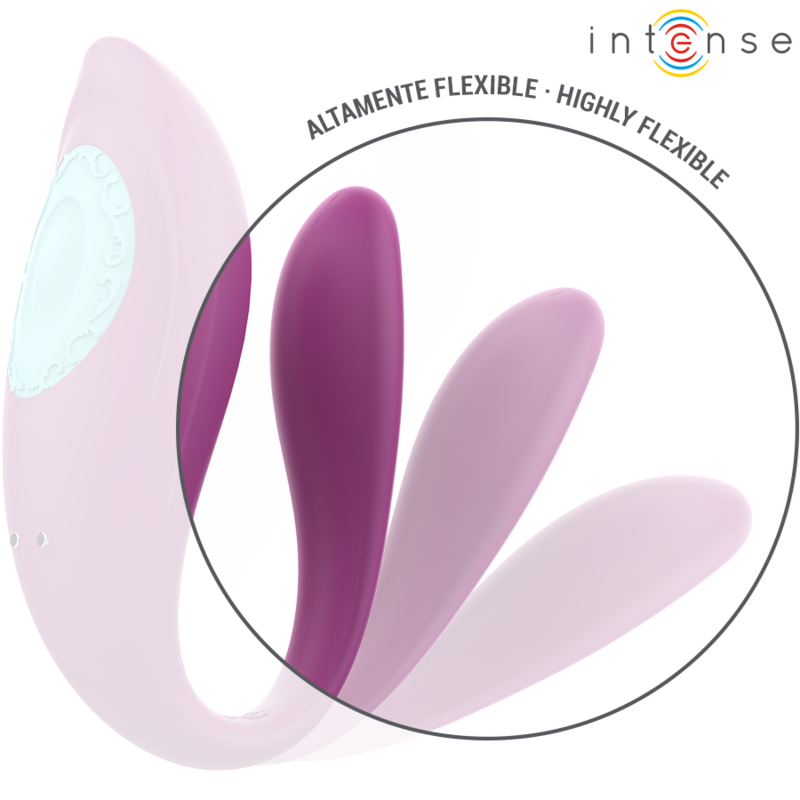 INTENSE - ANNIE VIBRATEUR ET STIMULATEUR EN U VIOLET TÉLÉCOMMANDE - 7eme ciel