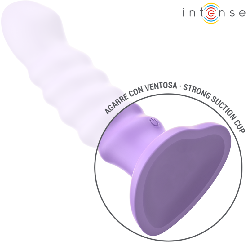 INTENSE - BRENDA VIBRATEUR TAILLE M DESIGN SPIRALE 10 VIBRATIONS VIOLET TÉLÉCOMMANDE - 7eme ciel
