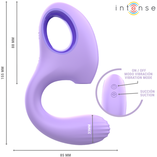 INTENSE - BAXTER VIBRATEUR & STIMULATEUR VIOLET - 7eme ciel