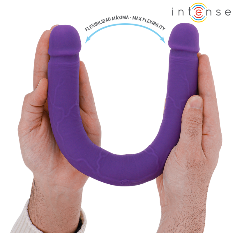 INTENSE - GUNTER DILDO DOUBLE VIBRATEUR 40 CM VIOLET TÉLÉCOMMANDE - 7eme ciel