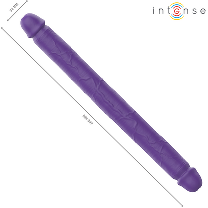 INTENSE - GUNTER DILDO DOUBLE VIBRATEUR 40 CM VIOLET TÉLÉCOMMANDE - 7eme ciel