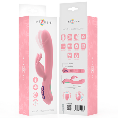 INTENSE - RACHEL VIBRATEUR RABBIT 5 VIBRATIONS ROSE