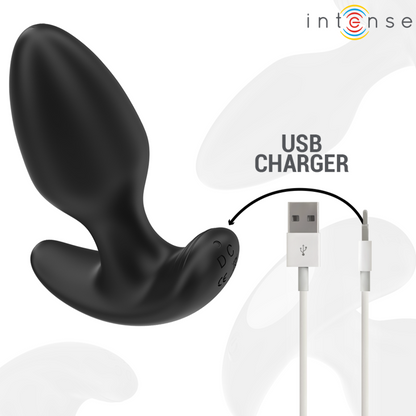 INTENSE - JOEY ANAL PLUG 10 VIBRATIONS NOIR TÉLÉCOMMANDE - 7eme ciel