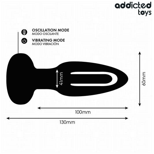 ADDICTED TOYS - PLUG ANAL AVEC LANGUE VIBRANTE ET TÉLÉCOMMANDE - 7eme ciel