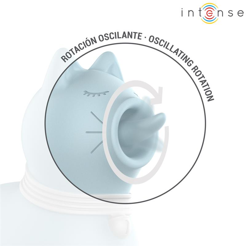 INTENSE - STIMULATEUR DUCHESSE AVEC LANGUE ROTATIVE 360º BLEU - 7eme ciel