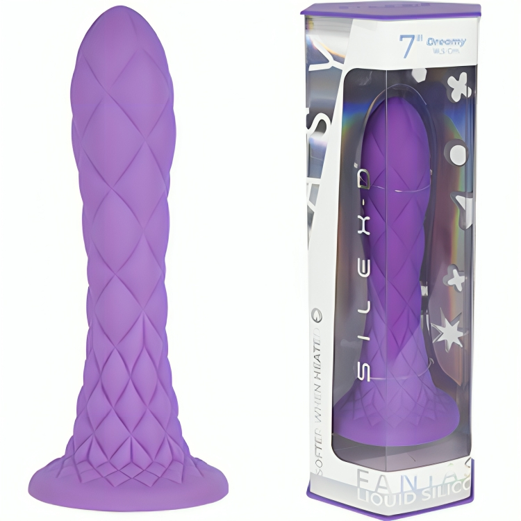 SILEXD - DREAMY DILDO FANTASY SILICONE LIQUIDE THERMORÉACTIF VIOLET 18,5 CM - 7eme ciel