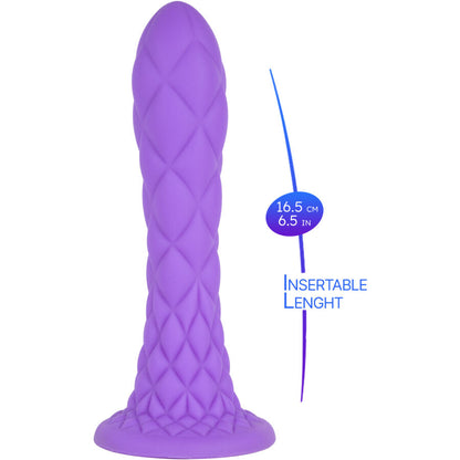 SILEXD - DREAMY DILDO FANTASY SILICONE LIQUIDE THERMORÉACTIF VIOLET 18,5 CM - 7eme ciel