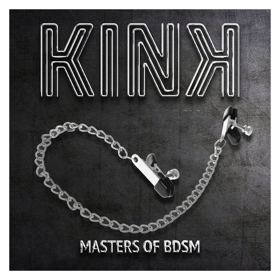 KINK - PINCES À TAMELON CHAÎNE PLATE ARGENT 34 CM - 7eme ciel