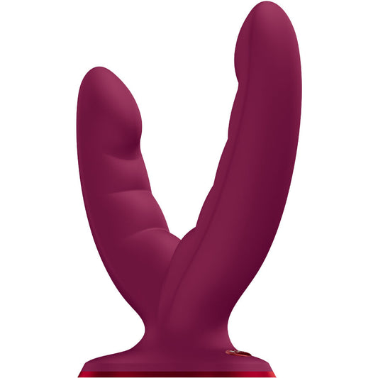FUN FACTORY - RYDE DOUBLE GODEMICHET ROUGE VIN