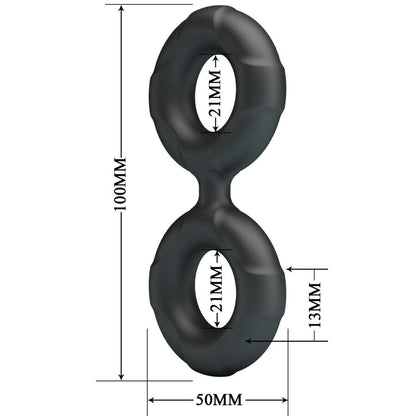 CRAZY BULL - RADWAN DOUBLE BAGUE EN SILICONE MODÈLE 19