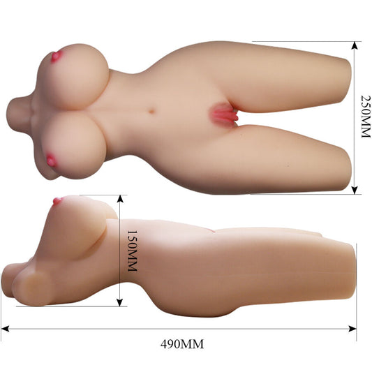 CRAZY BULL - TORSE FÉMININ RÉALISTE TIFFANY VAGIN ET ANAL 5,5 KG - 7eme ciel