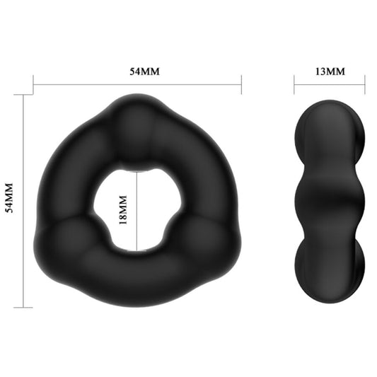 CRAZY BULL - BAGUE EN SILICONE ULTRA DOUX AVEC NODULES - 7eme ciel