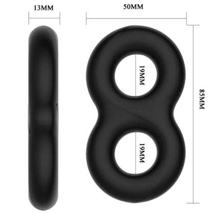 CRAZY BULL - BAGUE EN SILICONE DOUBLE INFINITY - 7eme ciel