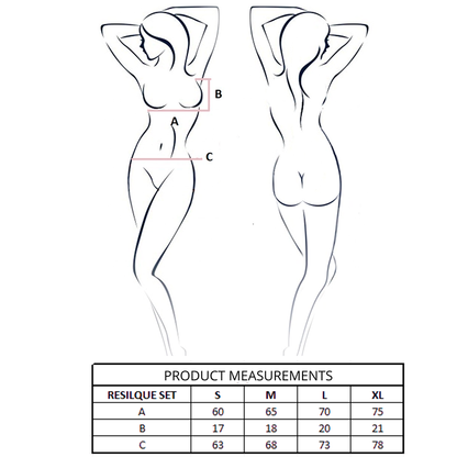 PASSION - ENSEMBLE SOUTIEN-GORGE + STRING RESILQUE BLANC S/M