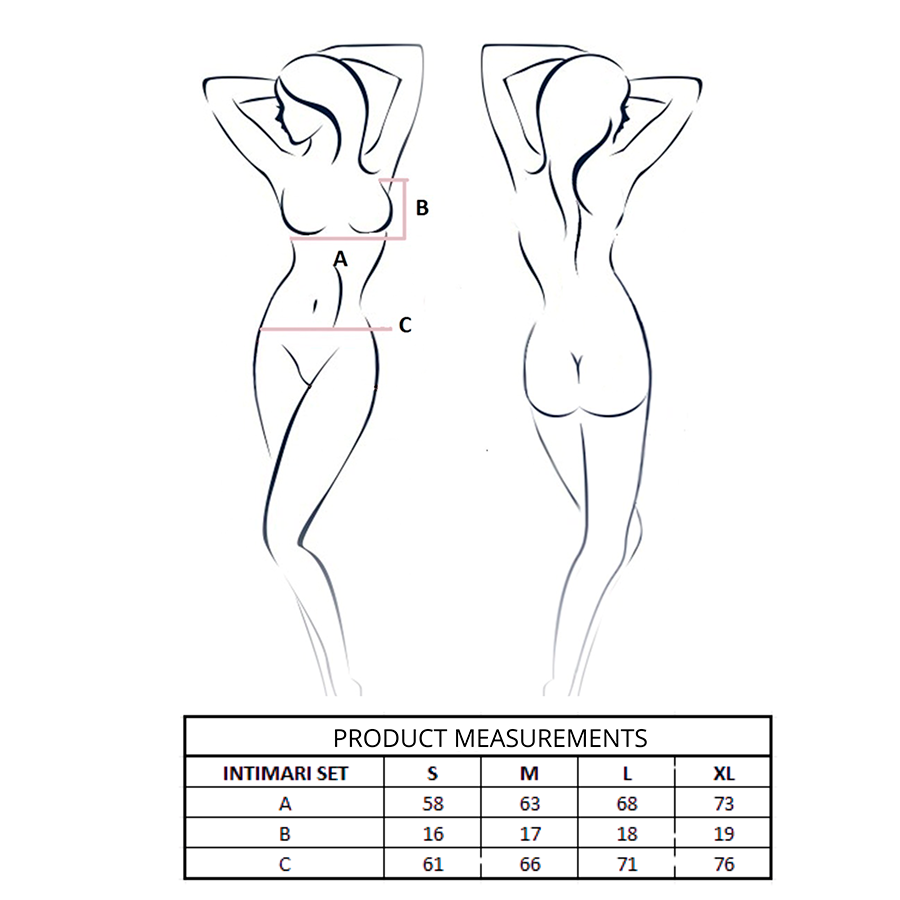 PASSION - ENSEMBLE SOUTIEN-GORGE + CULOTTE INTIMARI NOIR S/M