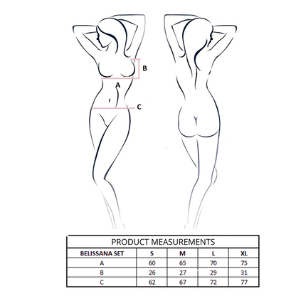 PASSION - ENSEMBLE SOUTIEN-GORGE + STRING BELISSANA BORDEAUX L/XL