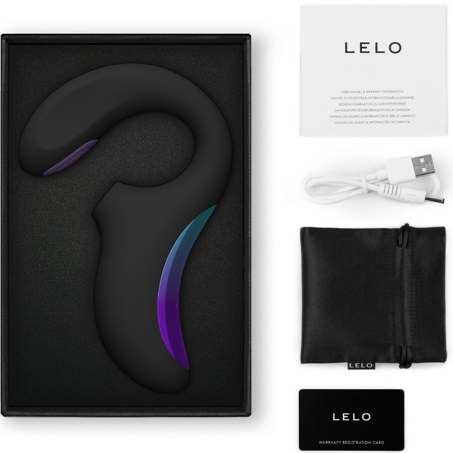LELO - ENIGMA DOUBLE VIBRATEUR SONIQUE POINT G CYBER NOIR