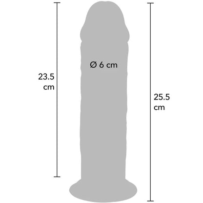 GET REAL - PÉNIS DE LUXE ÉPAIS DOUBLE DENSITÉ EN TPE 25,5 CM