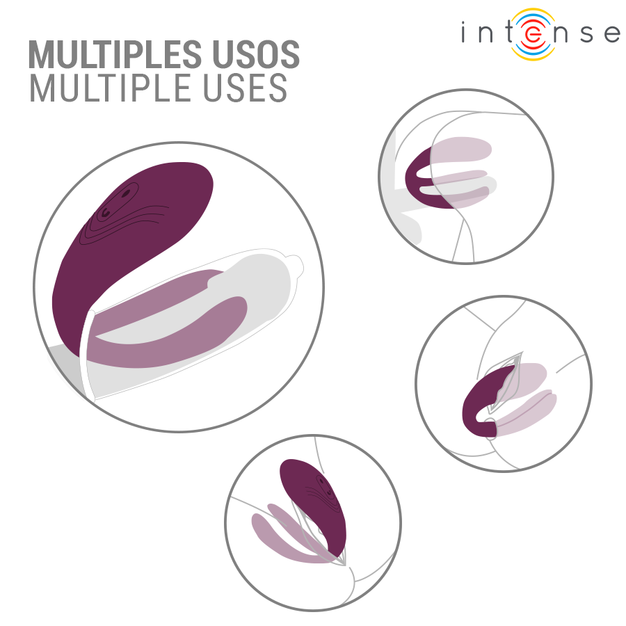 INTENSE - STIMULATEUR DE TAPOTAGE ET DE VIBRATION SANDRA AVEC TÉLÉCOMMANDE