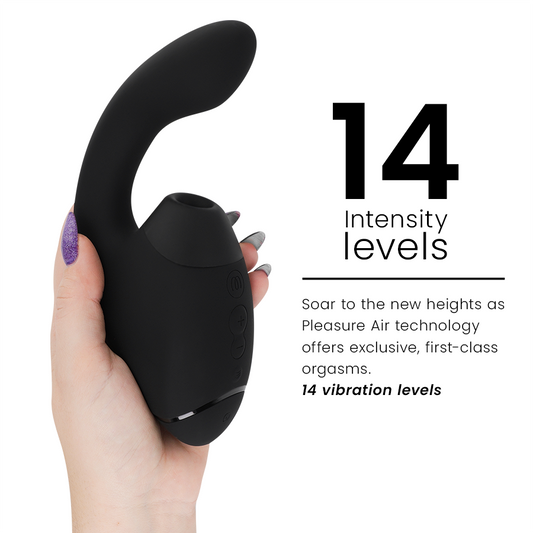 WOMANIZER - DUO NEXT STIMULATEUR CLITORIAL ET DE POINT G DOUBLE NOIR