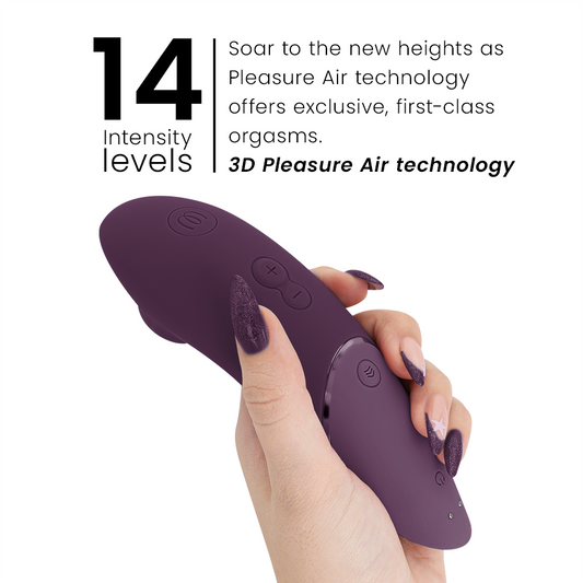 WOMANIZER - STIMULATEUR CLITORIAL SUIVANT VIOLET FONCÉ