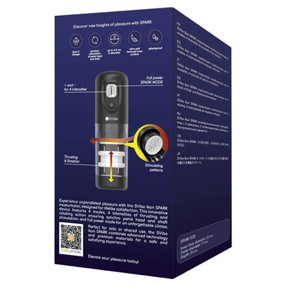 SNAIL VIBE - MASTURBATEUR IKON SPARK À POUSSÉE ET ROTATION