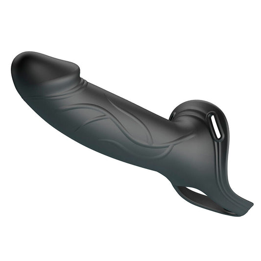 PRETTY LOVE - LANDON BLACK STRAP-ON VIBRANT