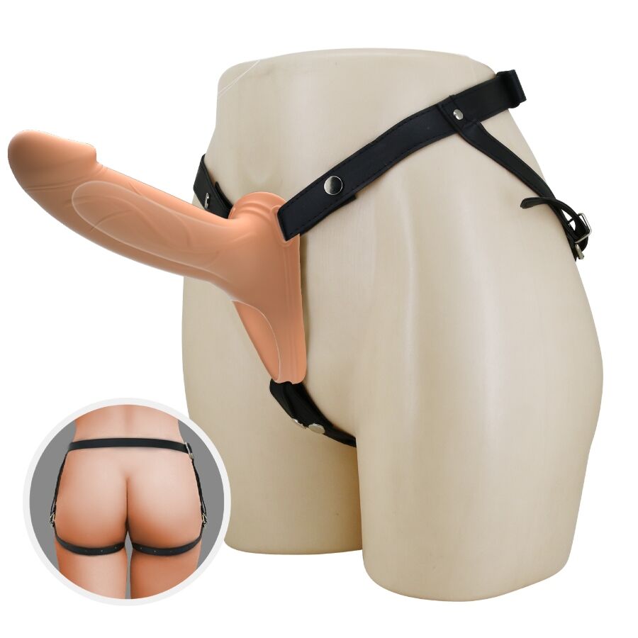 PRETTY LOVE - LANDON LIGHT-SKIN VIBRATING STRAP-ON